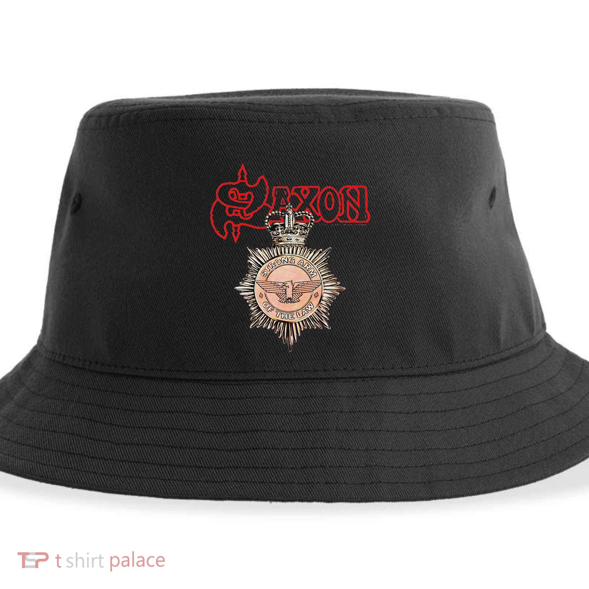S.A.X.O.N Strong Arm Of The Law Sustainable Bucket Hat