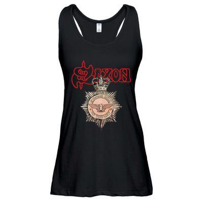 S.A.X.O.N Strong Arm Of The Law Ladies Essential Flowy Tank