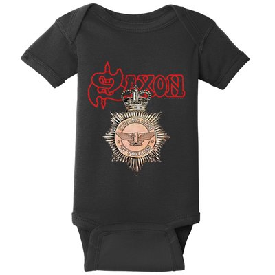 S.A.X.O.N Strong Arm Of The Law Baby Bodysuit