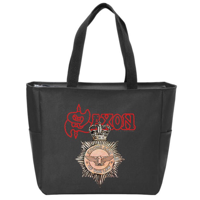 S.A.X.O.N Strong Arm Of The Law Zip Tote Bag