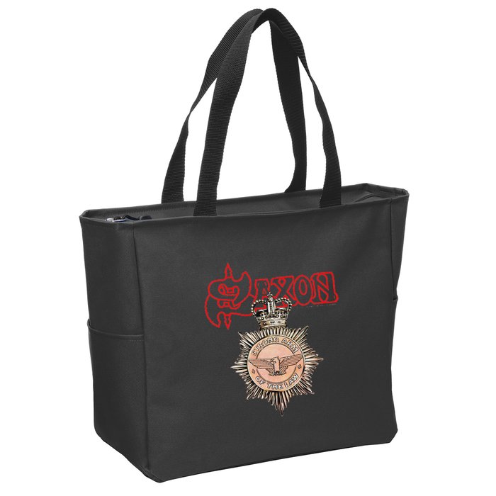 S.A.X.O.N Strong Arm Of The Law Zip Tote Bag