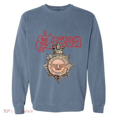 S.A.X.O.N Strong Arm Of The Law Garment-Dyed Sweatshirt