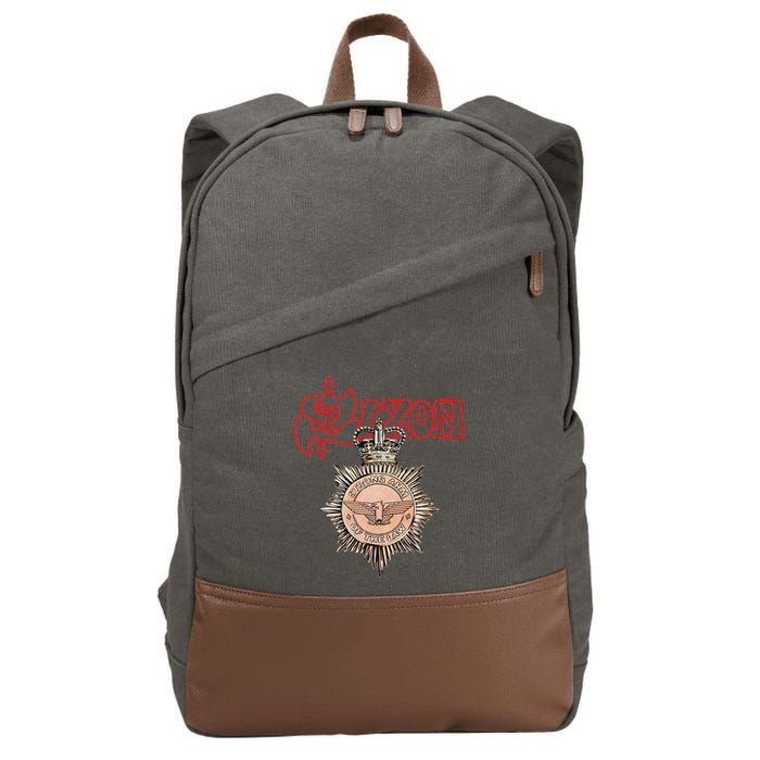 S.A.X.O.N Strong Arm Of The Law Cotton Canvas Backpack