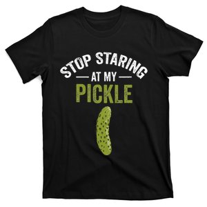 Stop Staring At My Pickle Halloween Pickle Costume T-Shirt