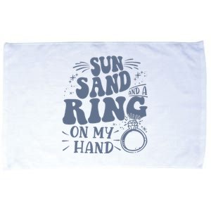 Sun Sand And A Dring In My Hand Microfiber Hand Towel