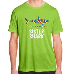 Sister Shark Autism Awareness Autism Women Tee Adult ChromaSoft Performance T-Shirt