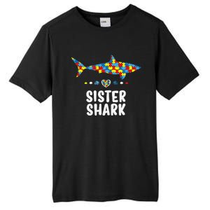 Sister Shark Autism Awareness Autism Women Tee Tall Fusion ChromaSoft Performance T-Shirt