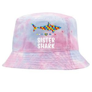 Sister Shark Autism Awareness Autism Women Tee Tie-Dyed Bucket Hat