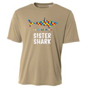 Sister Shark Autism Awareness Autism Women Tee Cooling Performance Crew T-Shirt