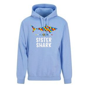 Sister Shark Autism Awareness Autism Women Tee Unisex Surf Hoodie