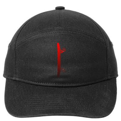 Skateboarding Skateboard Apparel Skateboarder Skateboard 7-Panel Snapback Hat