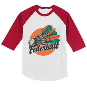 Shuttlecock Sport Accessories Badminton Retro S Badminton Gift Kids Colorblock Raglan Jersey