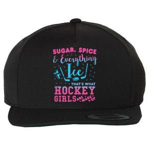 Sugar Spice And Everything Ice Hockey Player Wool Snapback Cap