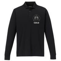 Sobear Sobriety Anniversary Sober Performance Long Sleeve Polo