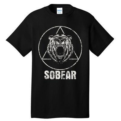 Sobear Sobriety Anniversary Sober Tall T-Shirt