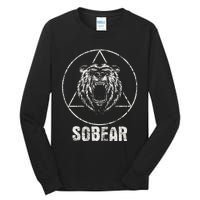 Sobear Sobriety Anniversary Sober Tall Long Sleeve T-Shirt