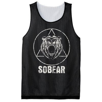 Sobear Sobriety Anniversary Sober Mesh Reversible Basketball Jersey Tank