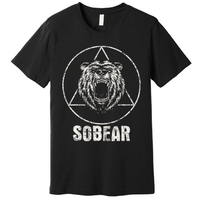 Sobear Sobriety Anniversary Sober Premium T-Shirt