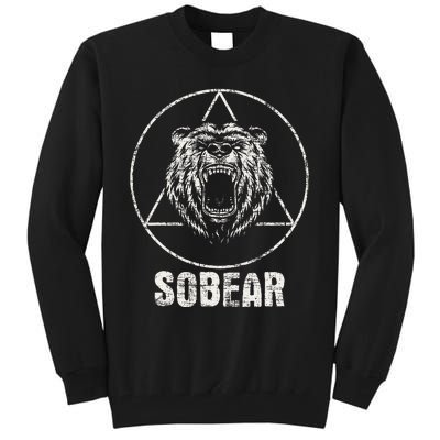 Sobear Sobriety Anniversary Sober Tall Sweatshirt