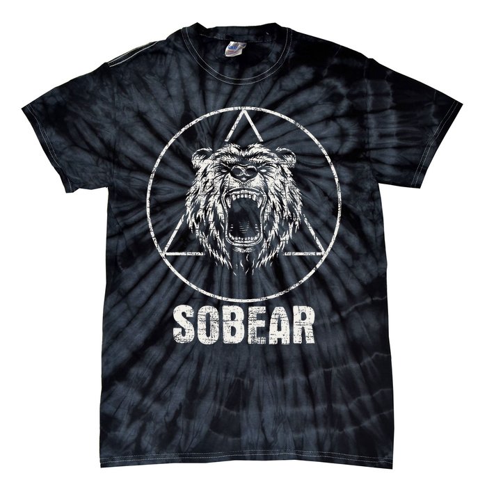 Sobear Sobriety Anniversary Sober Tie-Dye T-Shirt