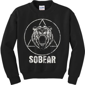 Sobear Sobriety Anniversary Sober Kids Sweatshirt