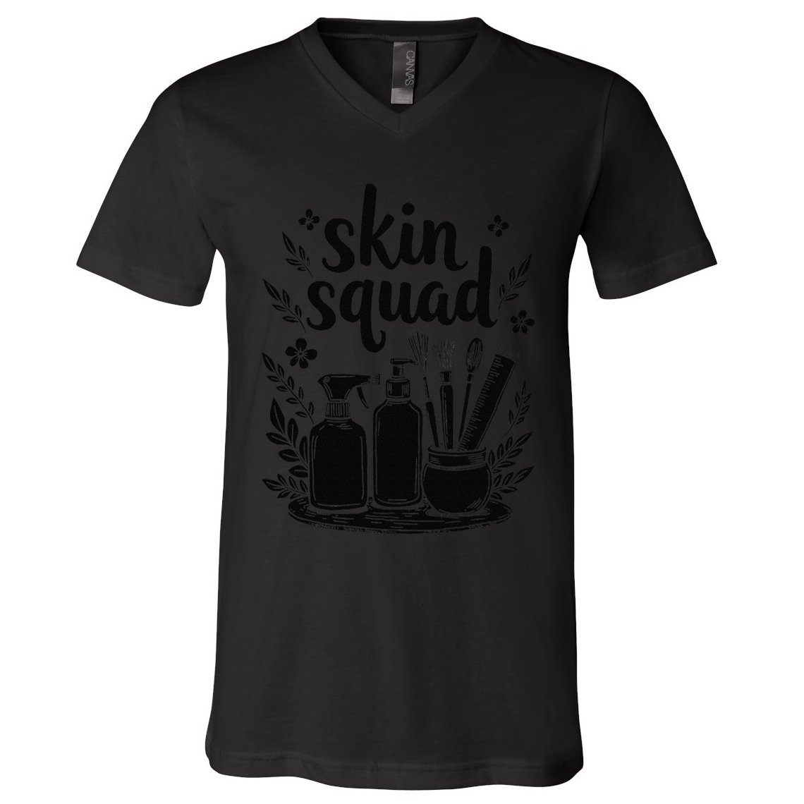 Skincare Squad Acne Treatment Skin Health Dermatologist V-Neck T-Shirt