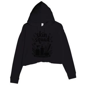 Skincare Squad Acne Treatment Skin Health Dermatologist Crop Fleece Hoodie