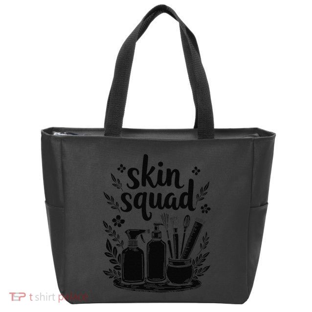 Skincare Squad Acne Treatment Skin Health Dermatologist Zip Tote Bag