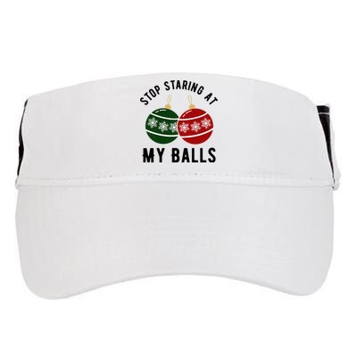 Stop Staring At My Balls Funny Christmas Adult Drive Performance Visor