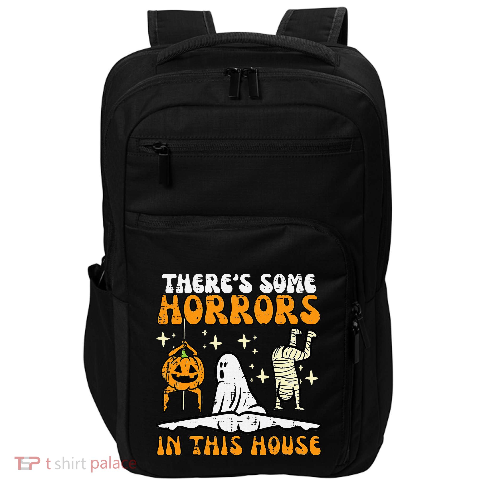 Spooky Surprises Await in This Funny Halloween House Impact Tech Backpack