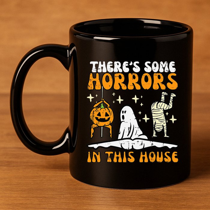 Spooky Surprises Await in This Funny Halloween House 11oz C Handle Ceramic Mug