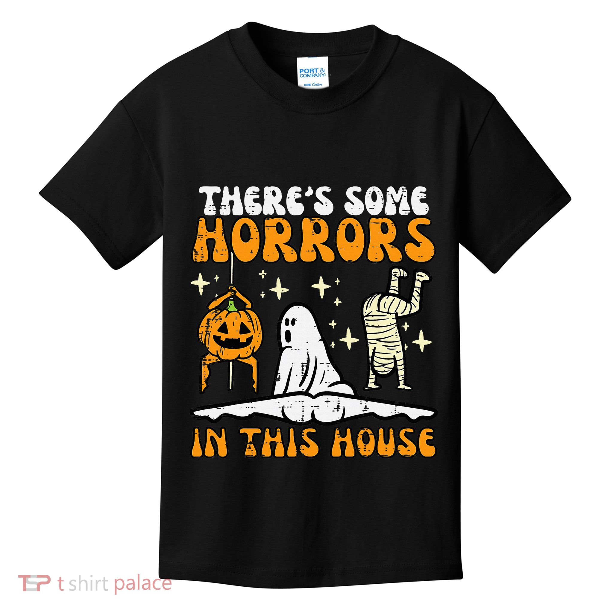 Spooky Surprises Await in This Funny Halloween House Kids T-Shirt