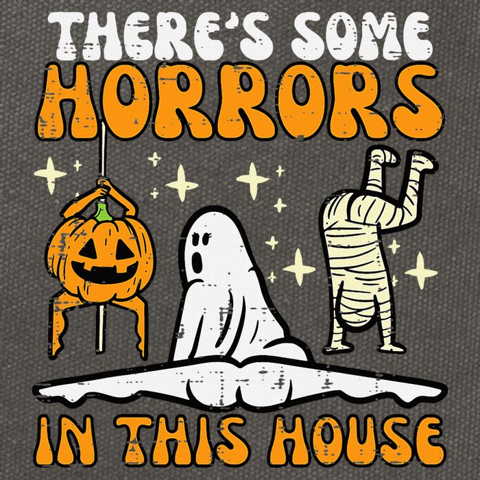 Spooky Surprises Await in This Funny Halloween House Cotton Canvas Backpack