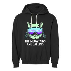 Snowboarding Skiing Art Winter Sport Skier Garment-Dyed Fleece Hoodie