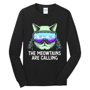 Snowboarding Skiing Art Winter Sport Skier Tall Long Sleeve T-Shirt