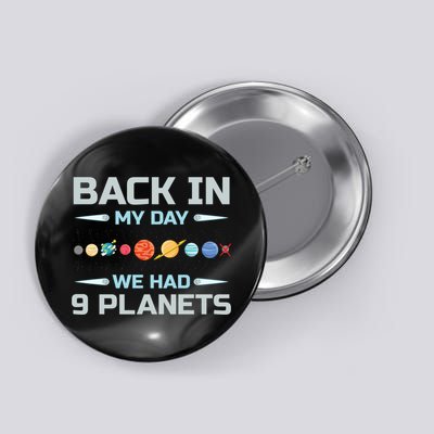 Solar System Astronaut Planets Spaceman Space Dwarf Button