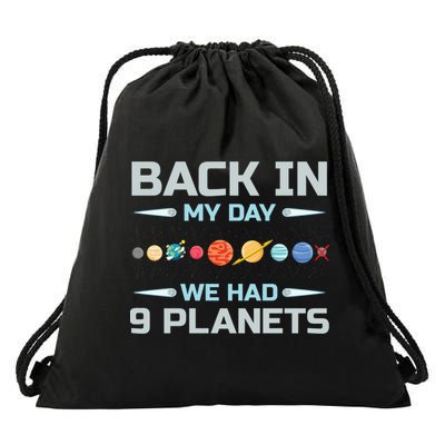 Solar System Astronaut Planets Spaceman Space Dwarf Drawstring Bag