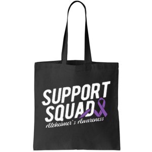 Support Squad Alzheimers Awareness Tote Bag