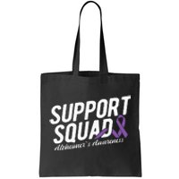 Support Squad Alzheimers Awareness Tote Bag