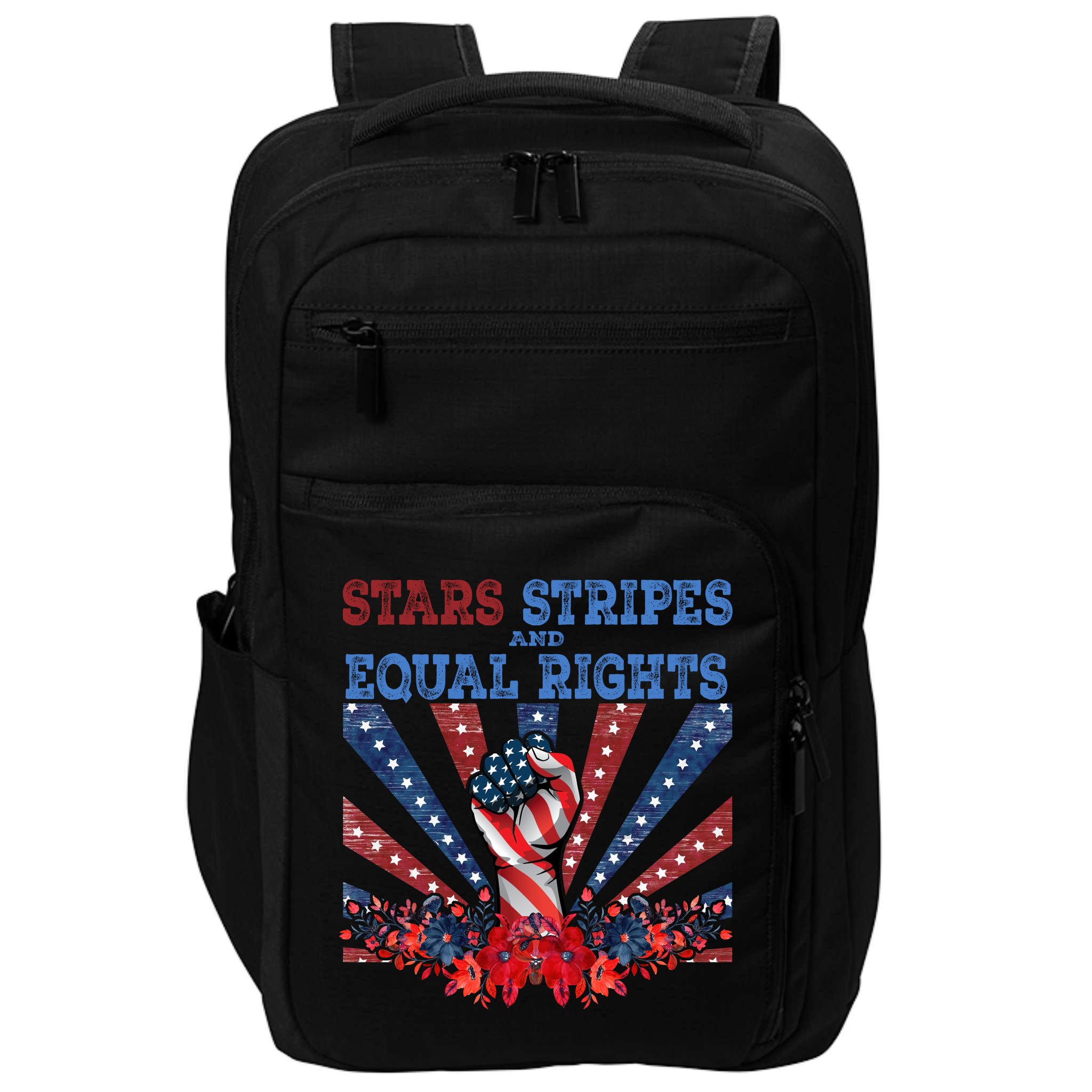Stars Stripes And Equal Rights Patriotic Activist Impact Tech Backpack