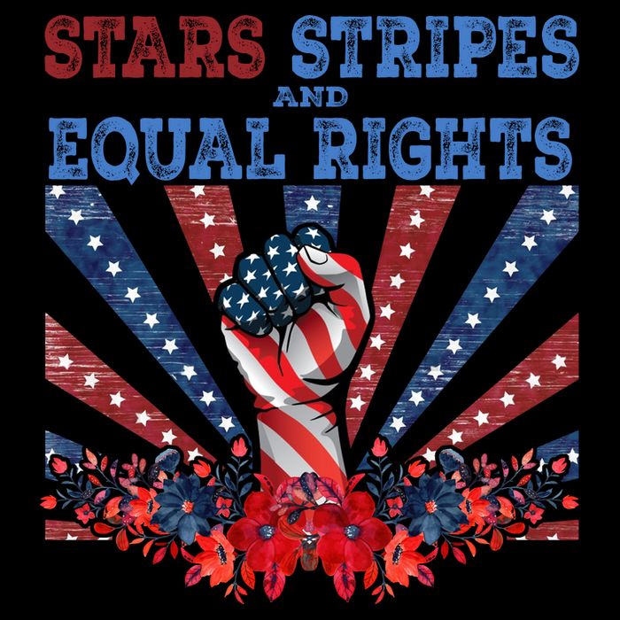 Stars Stripes And Equal Rights Patriotic Activist 16 in Basic Backpack