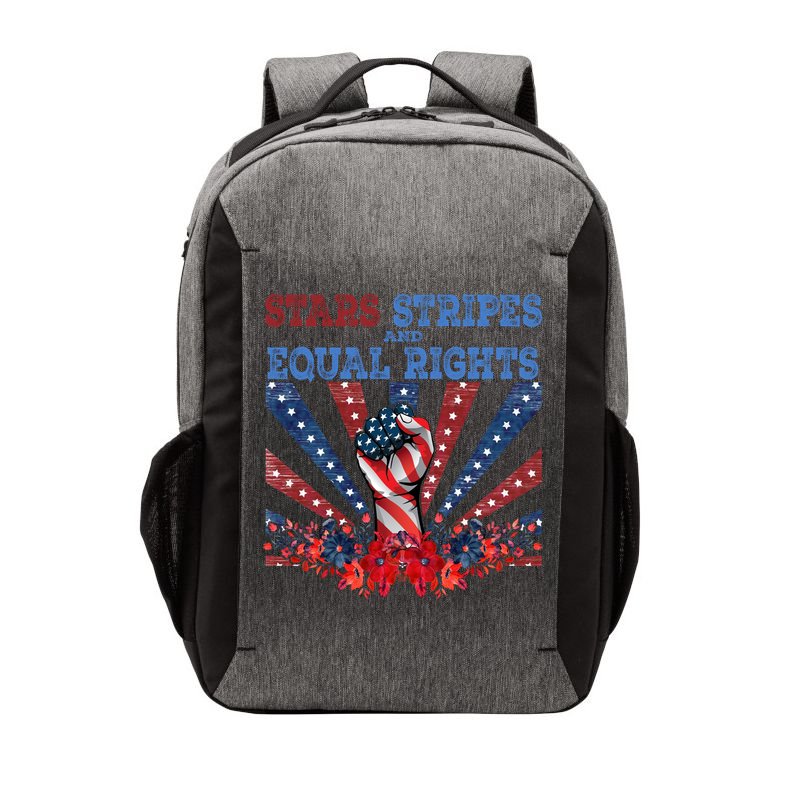 Stars Stripes And Equal Rights Patriotic Activist Vector Backpack