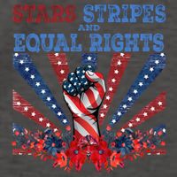 Stars Stripes And Equal Rights Patriotic Activist Vector Backpack