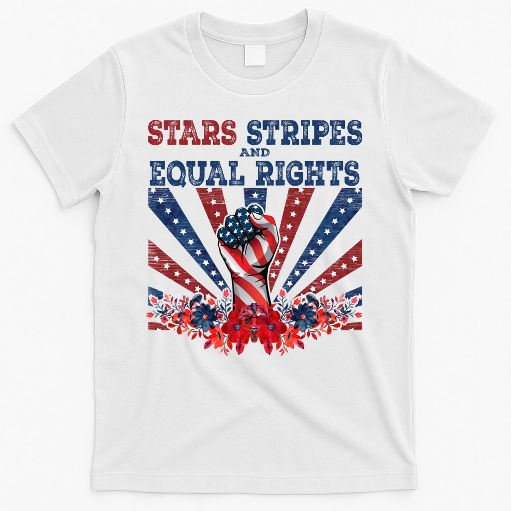 Stars Stripes And Equal Rights Patriotic Activist T-Shirt