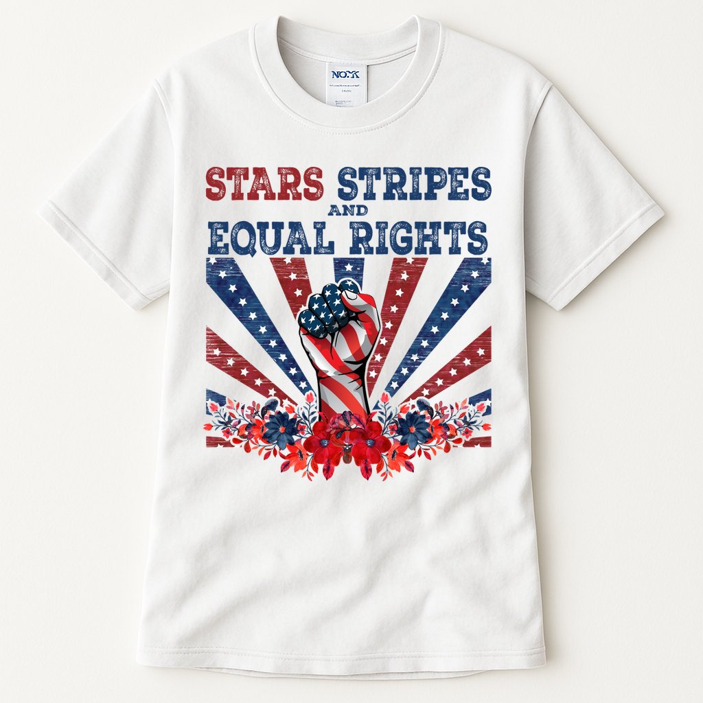 Stars Stripes And Equal Rights Patriotic Activist Tall T-Shirt