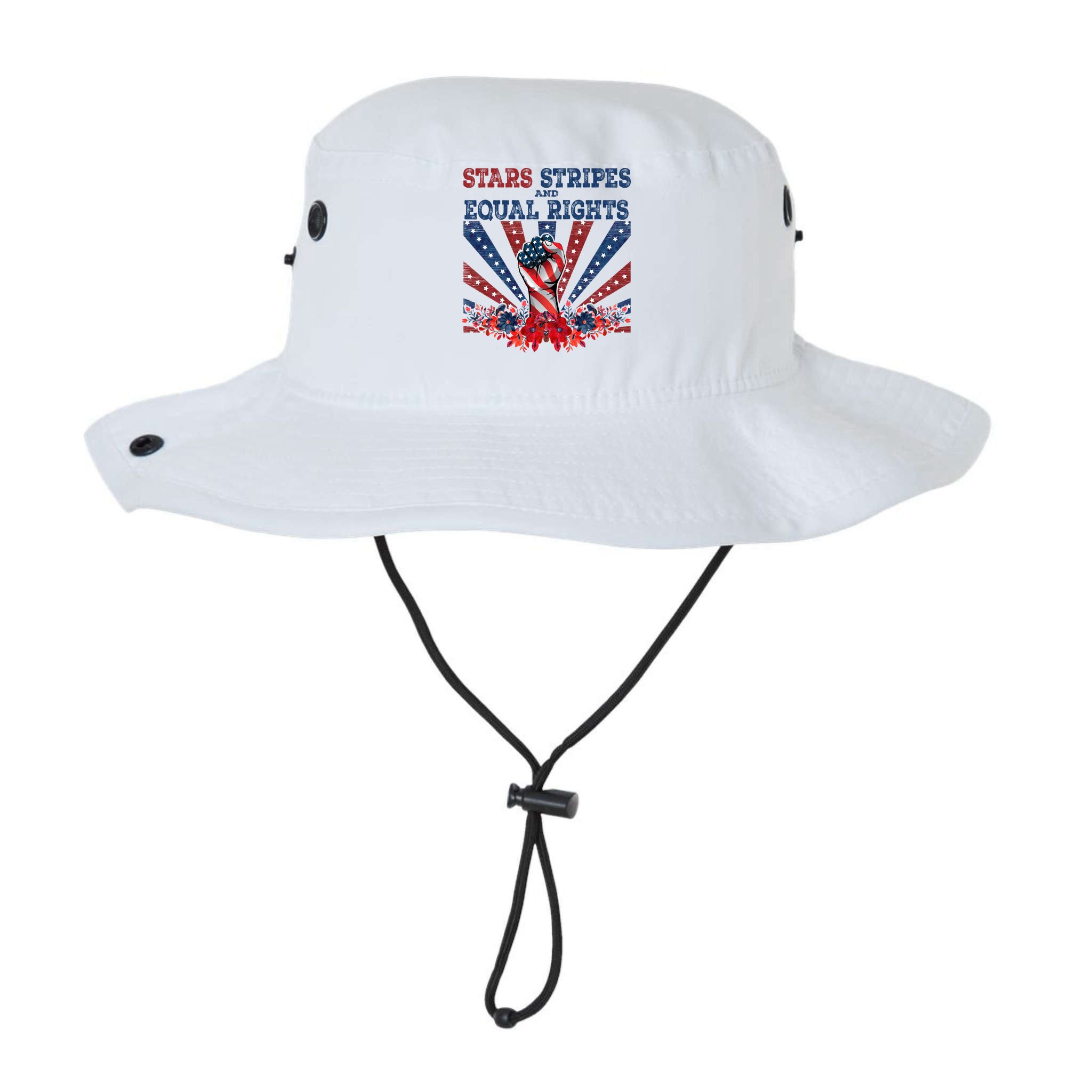 Stars Stripes And Equal Rights Patriotic Activist Bucket Hat
