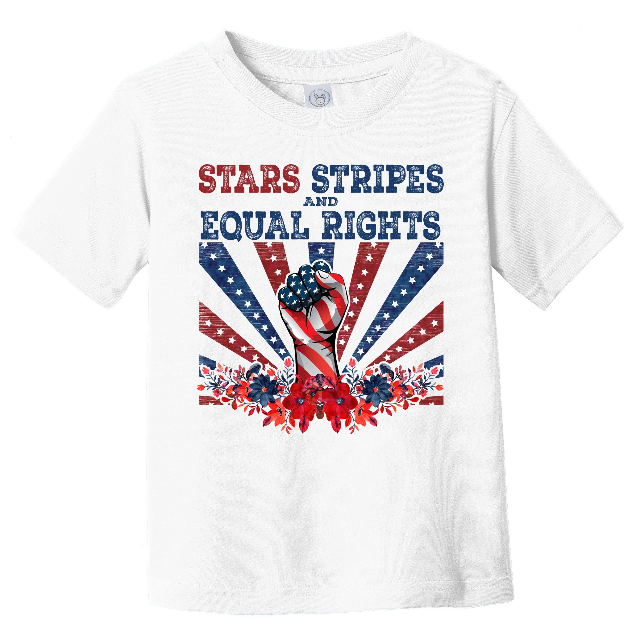 Stars Stripes And Equal Rights Patriotic Activist Toddler T-Shirt