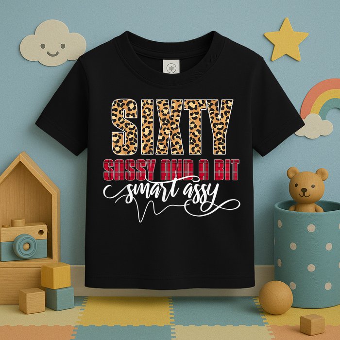 Sixty Sassy And A Bit Smart Assy - Wo 60th Birthday Toddler T-Shirt