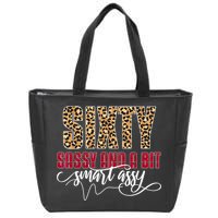 Sixty Sassy And A Bit Smart Assy - Wo 60th Birthday Zip Tote Bag