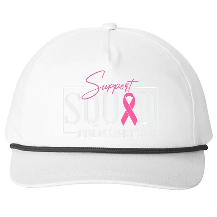 Support Squad Breast Cancer Awareness Snapback Five-Panel Rope Hat